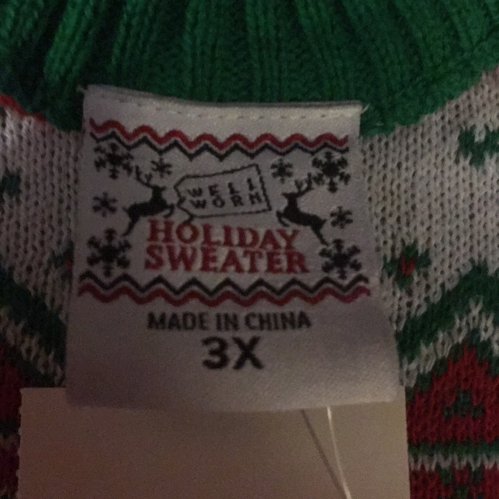 Ugly Christmas Sweater Wonderful XMas Time/Wine - Picture 6 of 6